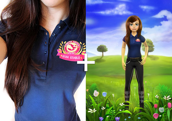 A free virtual tee or polo to match the one you bought irl!