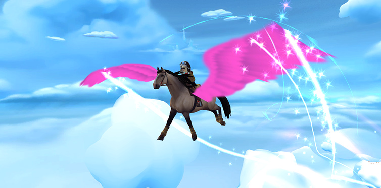 Discover a magical world with your horse!