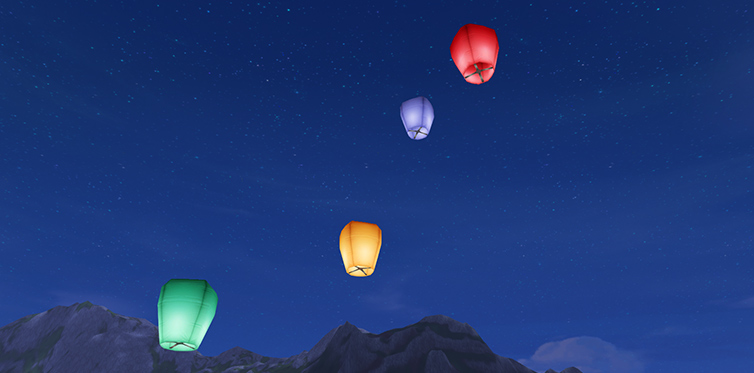 These lanterns light up the sky like nothing else!