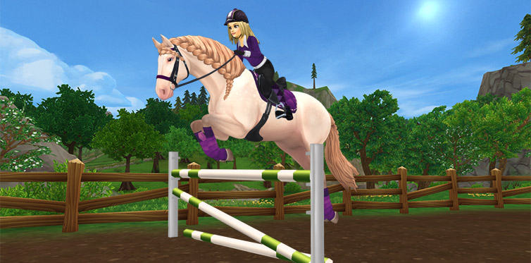 Join the fun show jumping race!