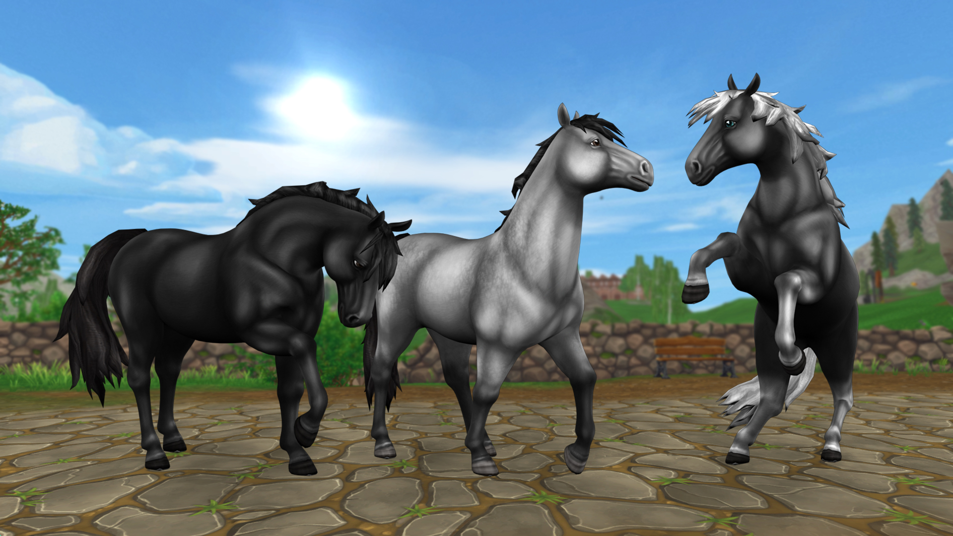 When in their normal form, the horses look like this…