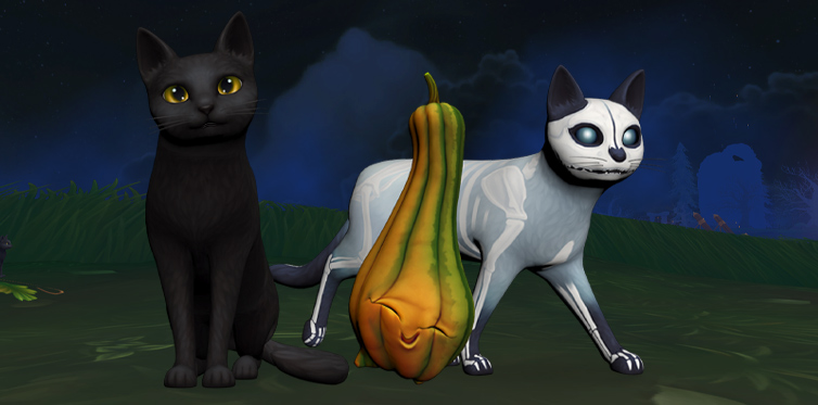 Hol dir die coolsten Halloween-Haustiere an der Festung des Galoppierers!