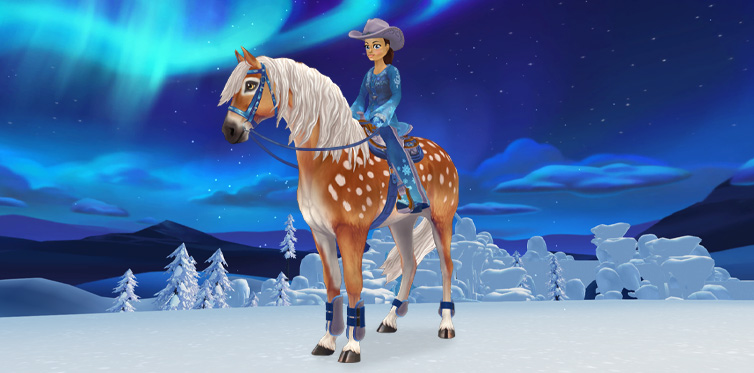 This icy look is now available in the Winter Village