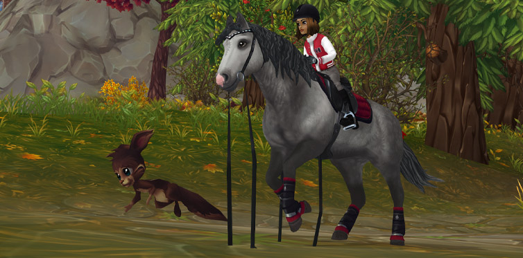 Watch out for giant pets and crazy long reins!