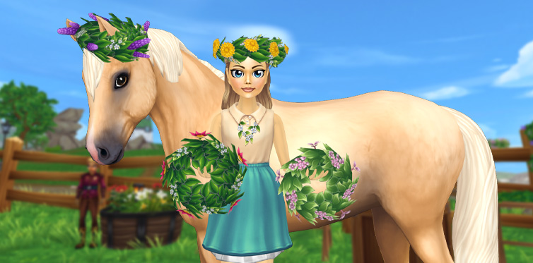¡Crea espectaculares coronas de flores para ti y tu caballo!