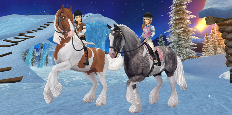 Ride into winter together with this beautiful steed!