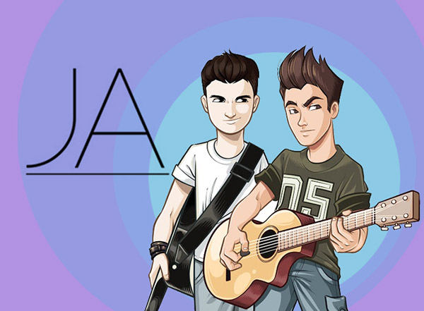 Anton and Jonas from JA can't wait for you to hear their songs!