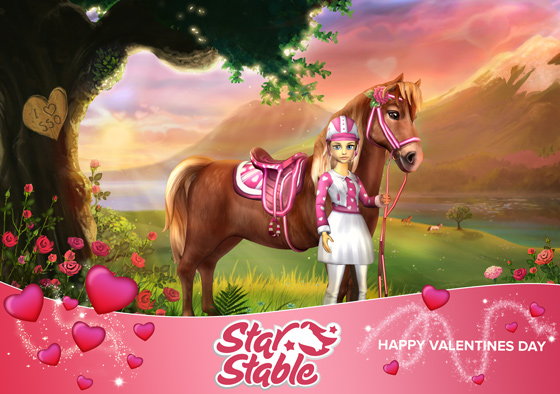 Ravis ton/ta Valentin/e avec d'incroyables offres de la Saint-Valentin sur la Boutique cadeau de Star Stable!